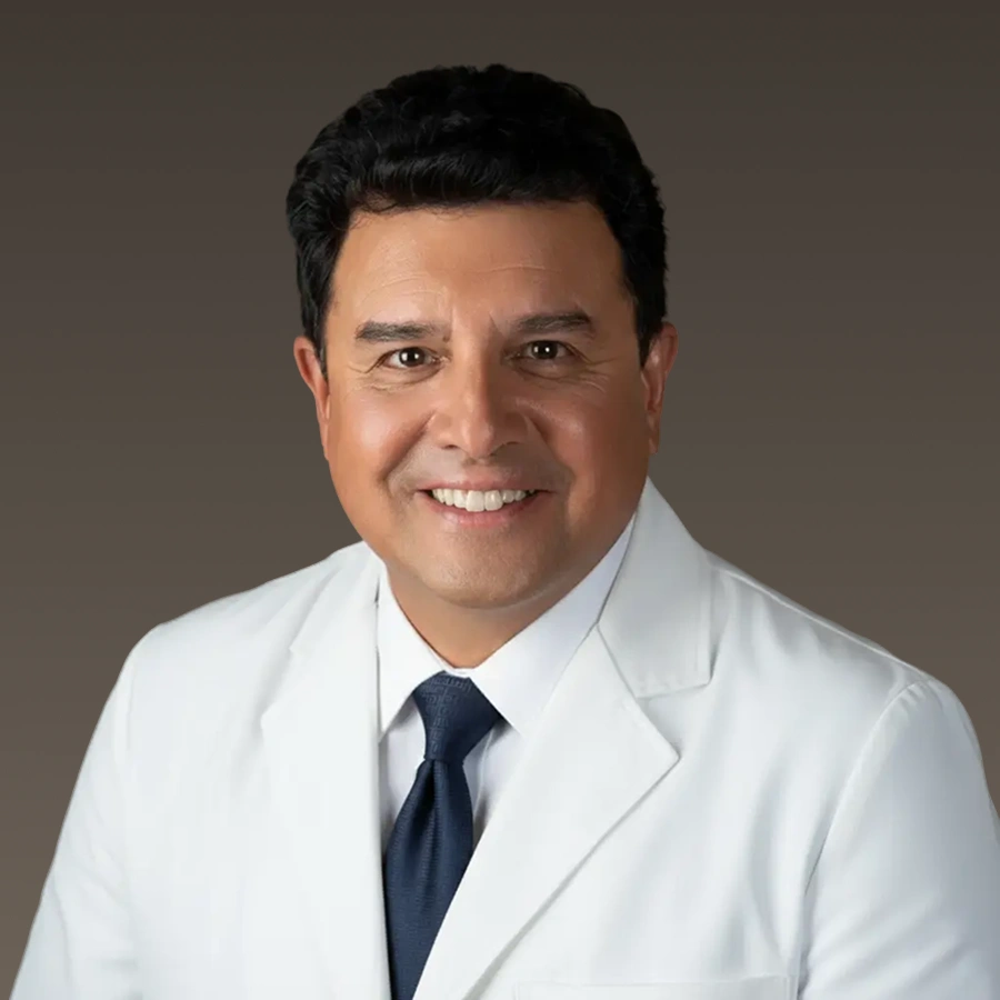 Dr. Kevin Halow White Coat Dark Background